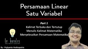 20201101 sebelum kalian mengerjakan 10 soal pilihan ganda latihan soal plsv dan ptlsv alangkah baiknya kalian mempelajari rangkuman 20210313 kunci jawaban soal latihan uts pts prakarya kelas 7 smp semester 2 soal pilihan ganda semakin banyak berlatih mengerjakan soal maka. Matematika Kelas 7 Plsv Ptlsv 1 Penyelesaian Persamaan Linier Satu Variabel Kelas 7 Youtube