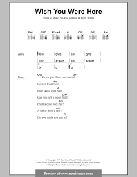 Maybe you would like to learn more about one of these? Wish You Were Here Pink Floyd By D Gilmour R Waters On Musicaneo