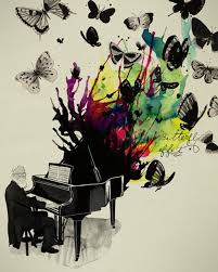 Butterfly Effect Piano Music Art Inspiration Design Illustration Art Musical Art Music Art