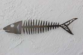 Bonefish Metal Art Metal Fish Wall Art Fish Sculpture Metal Fish