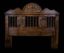 Mexican furniture #18601 consists of wooden headboard. Bedroom Southwest Spanish Craftsmen Ernest Thompson Southwestern Headboards Southwest Bedroom Decor Southwest Furniture