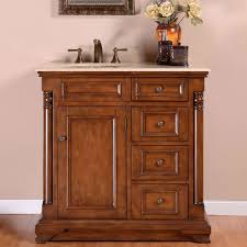 You can get mirrors any size you want from picture framers, so finding the right mirror in size and finish is not really ever a problem. Silkroad Exclusive Zy 0246 Cm Uwc 36 L Off Center Single Left Sink Bathroom Vanity With Furniture Cabinet 36 Brown Buy Online In India At Desertcart In Productid 24766045