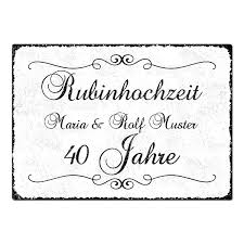 Der alltag hat sich eingebrannt. Geschenk Zum 40 Hochzeitstag Schild A4 Mit Individuellem Wunschtext Geschenke Online Kaufen Individuelle Und Personalisierte Geschenkideen Mit Text Oder Foto