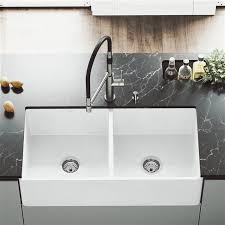 12 24 48 96 all. Vigo Matte Stone Undermount Apron Front Farmhouse All In One Kit Kitchen Sink 41 In X 24 In Matte White Vgra3618blfl Rona