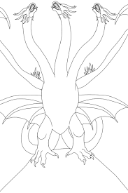 Learn how to draw king ghidorah pictures using these outlines or print just for coloring. Anguiking Commissions Open On Twitter Bidibidibidi Lineart For King Ghidorah Is Almost Complete Just Need To Detail Him Before I Move Onto Coloring Kingghidorah Godzilla Godzillakingofthemonsters Monsterverse Kaiju Art Wip Fanart