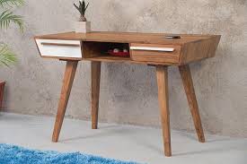 Buy Solid Wood Ellen Study Table With 2 Drawers Online Explore Exclusive Collection Of Stylish Wooden Furniture At In 2020 Solid Wood Desk Wooden Study Desk Furniture