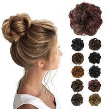 Do not worry, you don't need any permanent hair extensions here. Amazon Com Barsdar Messy Hair Bun Extensions Hairpiece For Women Updo Scrunchie Hair Piece 33 Dark Auburn Brown Beauty Personal Care