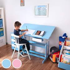 Le bureau d'enfant pour réaliser les premières activités manuelles. Bureau Enfant Reglable En Hauteur Et Inclinable Pas Cher Tectake