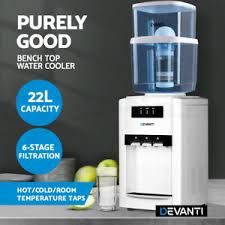 Hot and cold water dispenser manufacturers & wholesalers. Devanti 22l Bench Top Water Cooler Dispenser Hot Cold Filter Purifier Three Taps 9350062228593 Ebay
