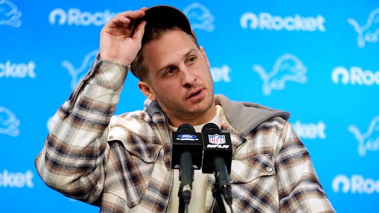 Lions' Jared Goff interrupts reporter after repeated questions about Rams:  'We’re still talking about it'