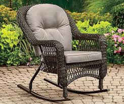 Gray Linen Wicker Chair Settee Outdoor Cushion Set Big Lots Rocker Chairs Replacement Cushions Outdoor Replacement Cushions