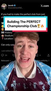 Building the Perfect Championship Club in Football