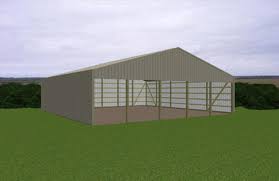 The ranch style loafing shed is also available in kit form. 50 W X 50 L X 14 H Loafing Shed Post Frame Building Material List At Menards