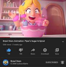 Hornstromp and spike joining forces, you think this is enough to win? Pipers Sugar And Spice Just Hit 1 Million Likes Brawlstars