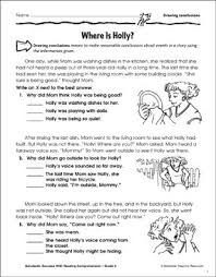 Where Is Holly Drawing Conclusions Drawing Conclusions Drawing Conclusions Third Grade Drawing Conclusions Activity