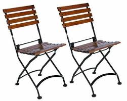 Amazon Com Furniture Designhouse 5504t French Bistro European Cafe Folding Side Chair With African Teak W European Cafe Folding Chair Outdoor Dining Furniture