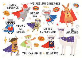 Any father can relate to feeling like a superhero when you put a. Big Set Of Cute Animal Superheroes In Masks Capes Flying With Royalty Free Cliparts Vectors And Stock Illustration Image 149978859