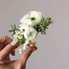 291 Likes 7 Comments Passionflower Passionflowersue On Instagram Corsage Of Ranunculus Oregano Lily Of The Valley And Lily Of The Valley Corsage Lily
