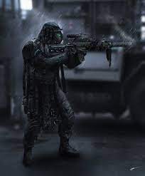 Futuristic Sniper Assassin Ivor Tosic On Artstation At Https Www Artstation Com Artwork V1eo5o Sniper Art Sniper Futuristic