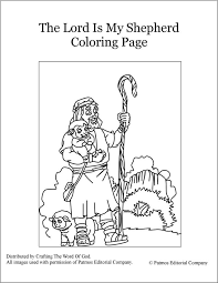 Collection of the lord is my shepherd coloring pages (33) lord is my shepherd drawing shepherd boy coloring pages The Lord Is My Shepherd Coloring Page Crafting The Word Of God