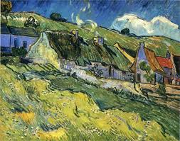 A Group Of Cottages Vincent Van Gogh Lone Quixote Art De Van Gogh Peintures De Van Gogh Van Gogh