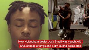How Nottingham dealer Jody Small was caught with 100s of bags of dr*gs and  a g*n during police stop