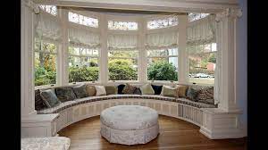 • wooden floor exudes the welcoming aura. Window Treatments For Bay Windows Youtube