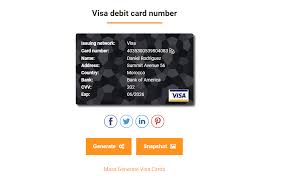 In a store, you'll just slide or insert your visa card to pay. Debit Card Generator Posts Facebook