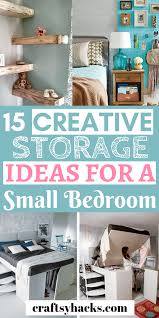 Organize desk and home office space with these organization hacks. 15 Stylish Small Room Storage Hacks Small Bedroom Storage Small Bedroom Organization Small Room Organization