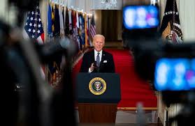 President biden focused much of his speech calling on a deeply divided country to unite in the face of unprecedented crises. Celebrating Passage Of The Stimulus Bill With Democrats Biden Says It Changes The Paradigm The New York Times