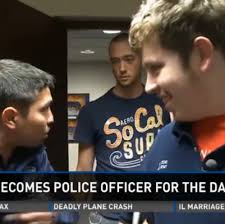 Teen lives out his dream of being a cop