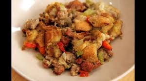 Homemade Sausage Stuffing Recipe Laura Vitale Laura In The Kitchen Episode 235 Youtube Homemade Sausage Stuffing Recipes Sausage Stuffing Recipe