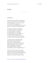 Poems By Ralph Waldo Emerson
