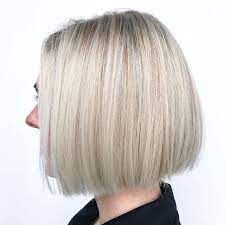 Blunt Blonde Bob At Levatosalon Bobs For Thin Hair Bob Hairstyles Modern Bob Haircut