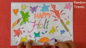Holi Greeting Card Idea Holi Poster Idea Happy Holi Drawing