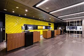 Commonwealth Bank Australia Featured In Blog Logodesignguru Com For Workspace Brandi Office Interior Design Lobby Interior Design Australian Interior Design