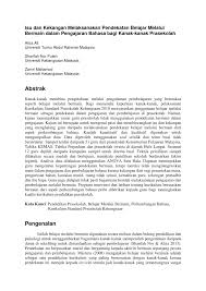 Sistem pendidikan dipusatkan terutamanya bagi sekolah rendah dan sekolah menengah. Pdf Isu Dan Kekangan Melaksanakan Pendekatan Belajar Melalui Bermain Dalam Pengajaran Bahasa Bagi Kanak Kanak Prasekolah