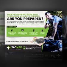 Create A Magazine Ad For A Policing Magazine I Run A Small Australian Based Company Specialising In First Aid Eq Create A Magazine Magazine Ads Postcard Design