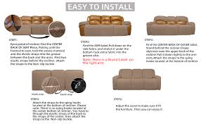 Recliner cover recliner slipcover slipcovers newport brick armchair polyester spandex 360 degree comprehensive protection: Amazon Com Easy Going 8 Pieces Recliner Sofa Stretch Sofa Slipcover Sofa Cover Furniture Protector Couch Soft With Elastic Bottom Kids Spandex Jacquard Fabric Small Checks Camel Kitchen Dining