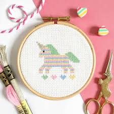Be sure that you scroll all the way to the end of our post. Unicorn Cross Stitch Kit For Beginners Hannah Hand Makes