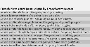 50 French New Years Resolutions New Years Resolution French French Class