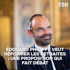 L'ancien Premier ministre Édouard Philippe propose une réforme du système  de retraites, combinant un relèvement de l'âge de départ et l'introduction  d'une part de capitalisation. Cette proposition suscite des réactions  variées et