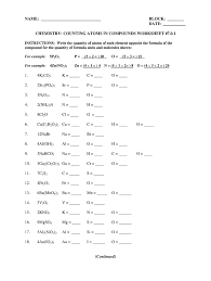 Counting Atoms Worksheet Fill Out And Sign Printable Pdf Template Signnow