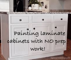 Painting Laminate Cabinets With No Prep Work Painting Laminate Kitchen Cabinets Laminate Cabinets Painting Laminate Cabinets