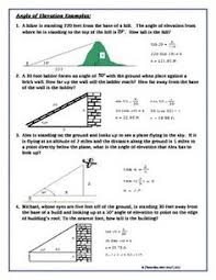 Angles of depression and elevation worksheet 350 Trigonometry Ideas In 2021 Trigonometry Teaching Math Math