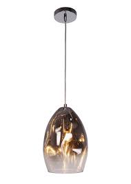 Sidney Pendant Light H100cm 50cm X W20cm Grey Pendant Light Pendant Lamp Glass Pendants