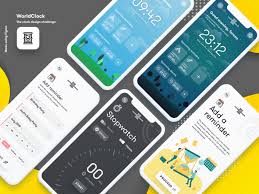Manage, search and payment form and component. 15 Best Clock App Ui Design 2019