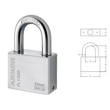 He inserted the key in the lock. Safety Security