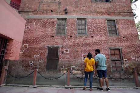 Visitors Look Bullet Marks Jallianwala Bagh Editorial Stock Photo - Stock Image | Shutterstock Editorial
