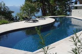 Une Piscine Carre Bleu Forme Libre Esprit Lagon Piscines Carre Bleu